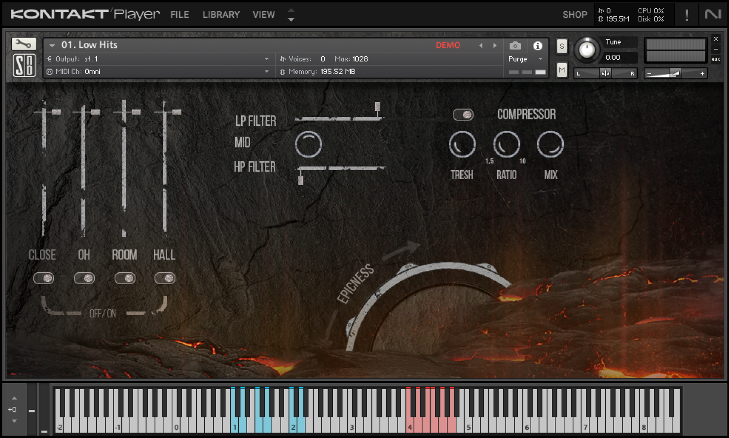 Epic Percussion 2 Kontakt Interface