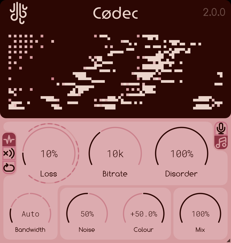 Codec 2 Lese LoFi VST Plugin Effect